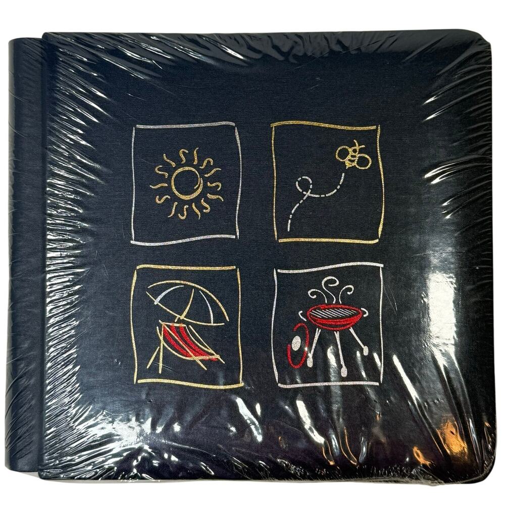 Creative Memories 7x7 Scrapbook Album Summer Theme Navy Sealed